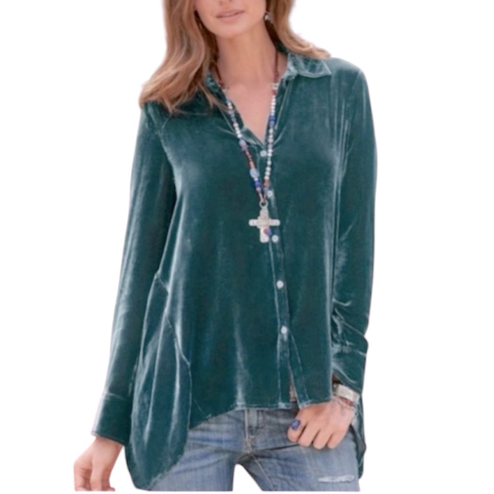 Sundance Velvet Dream Button Down top
